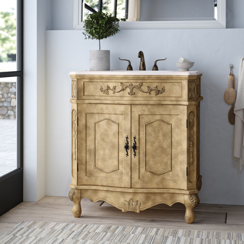 One Allium Way® Stoughton 32" Single Bathroom Vanity Set & Reviews